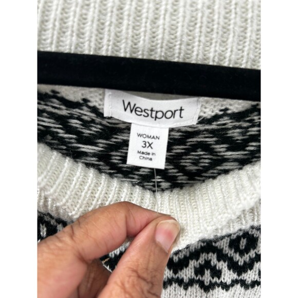 Women's Westport Fair Isle Long Sleeve Sweater Size 3X - Picture 5 of 6